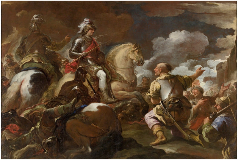 The prise d'une forteresse - Luca Giordano