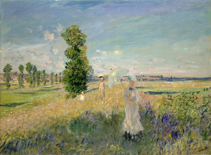 The Walk in Argenteuil W379 - Claude Monet