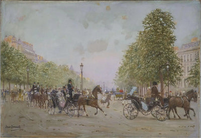 La promenade aux Champs-Elysées - Jean Béraud - Alpha Reproduction