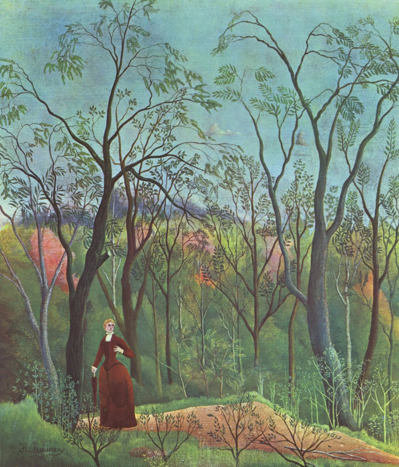The Promenade dans la forêt - Henri Rousseau