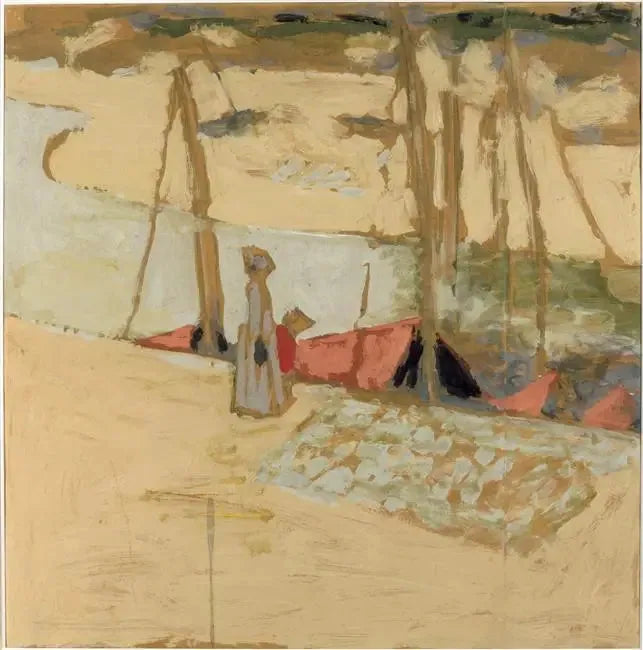 The Promenade dans le port - Édouard Vuillard