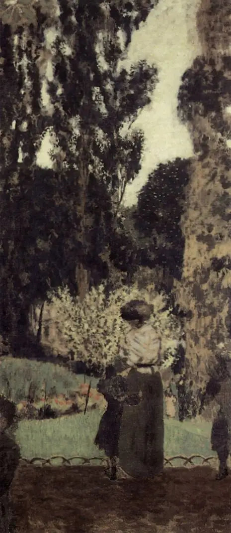 La promenade. Le square des Batignolles - Édouard Vuillard - Alpha Reproduction