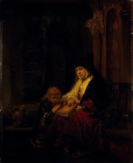 The Prophetess Anna in the Temple - Rembrandt