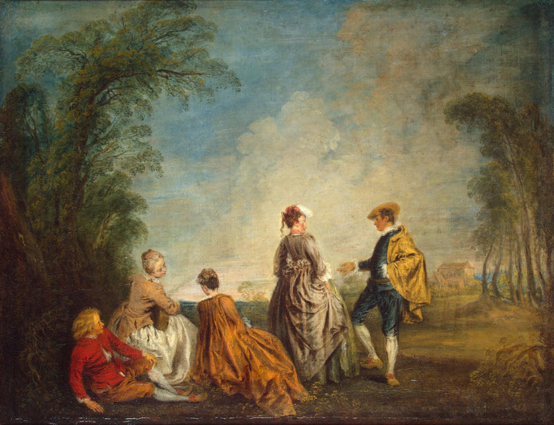 The Embarrassing Proposal - Antoine Watteau