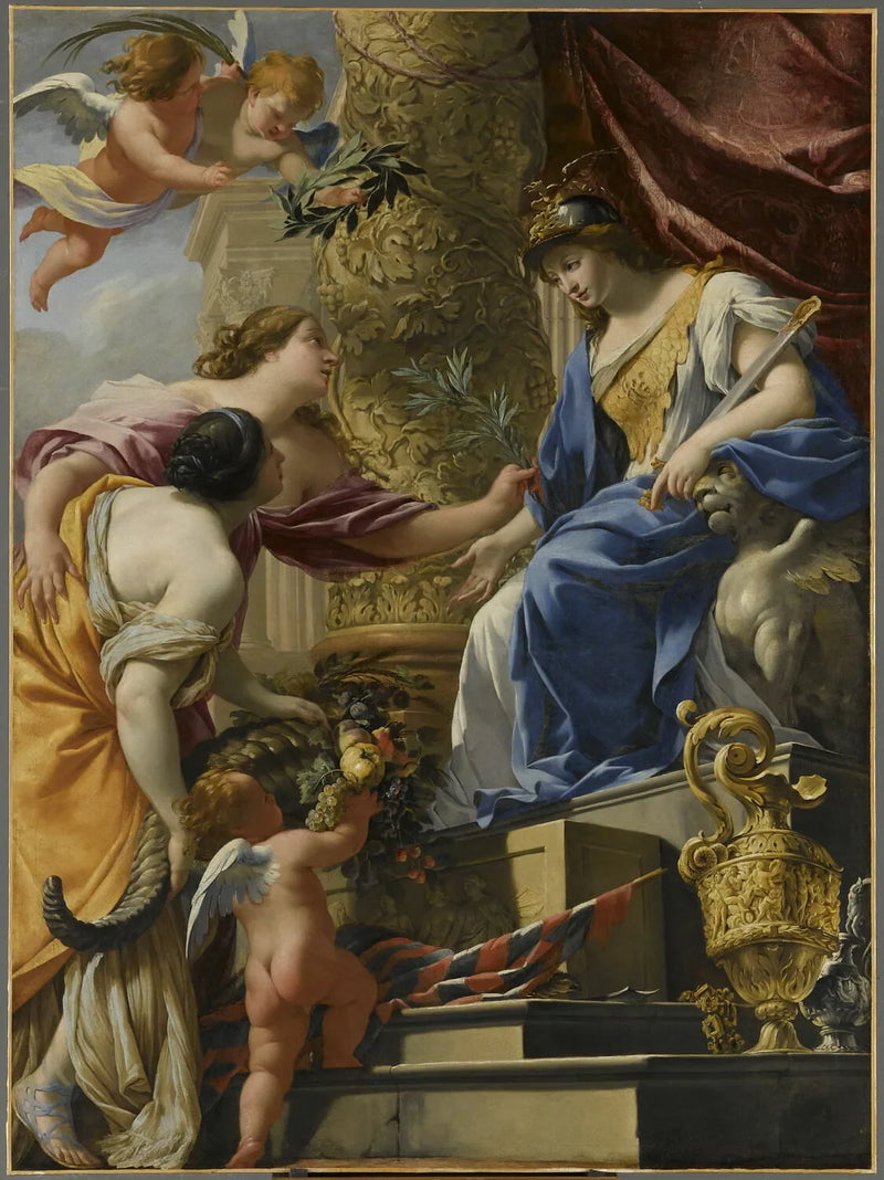 Prudence Brings Peace and Abundance - Simon Vouet