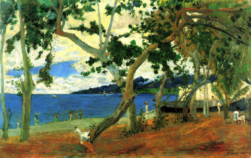 The Bay of Saint-Pierre seen from the Turin Cove - Paul Gauguin