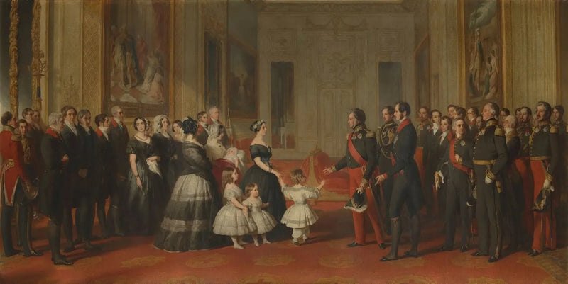 The Reception of Louis-Philippe, King of the French, at Windsor Castle, October 8, 1844 - Franz Xaver Winterhalter