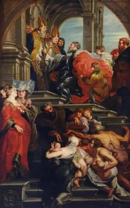 The reception of Saint Bavon, the patron saint of Ghent - Peter Paul Rubens