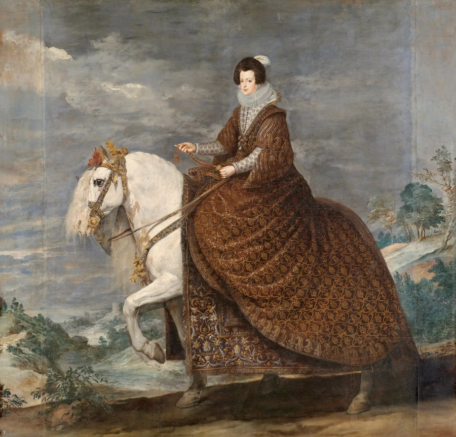 Queen Isabelle of France on horseback - Diego Velázquez