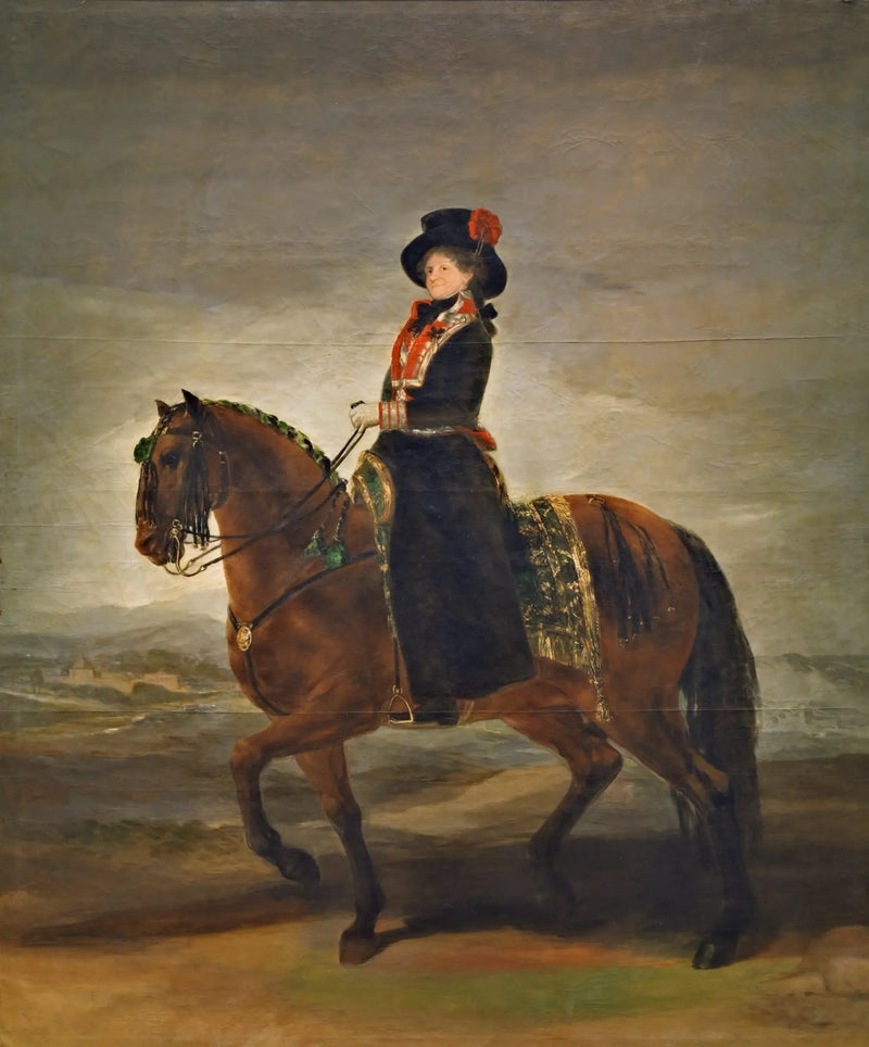 Queen María Luisa on Horseback - Francisco de Goya