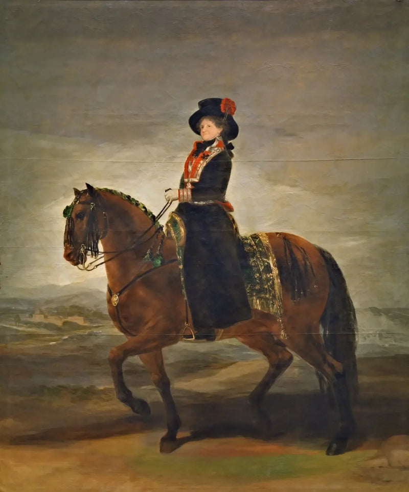 Queen María Luisa on Horseback - Francisco de Goya