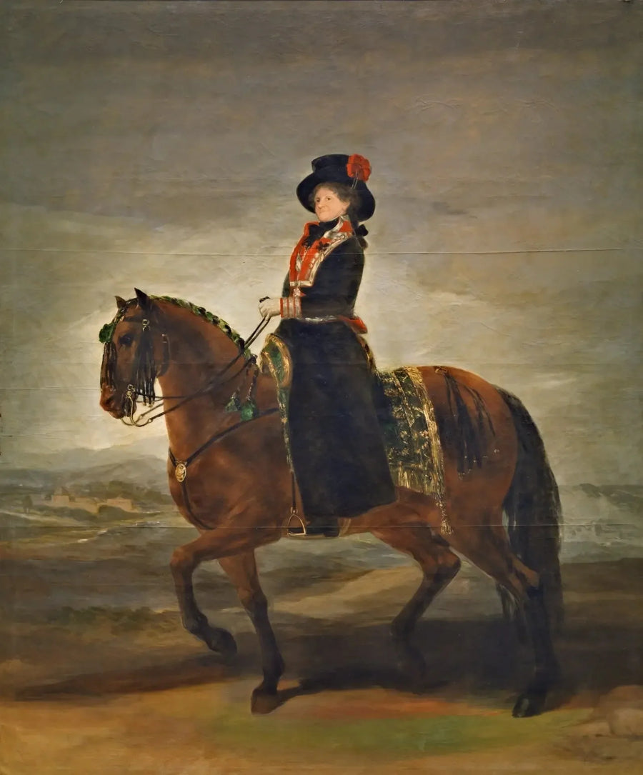 Queen María Luisa on Horseback - Francisco de Goya