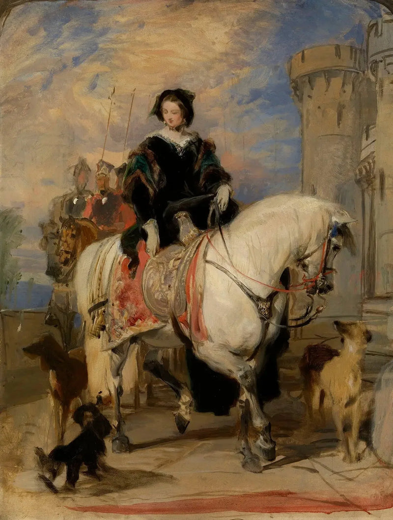 Queen Victoria (1819-1901) on horseback - Edwin Henry Landseer