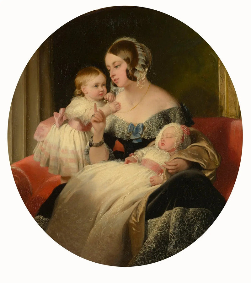 Queen Victoria with the Princess Royal and the Prince of Wales - Edwin Henry Landseer