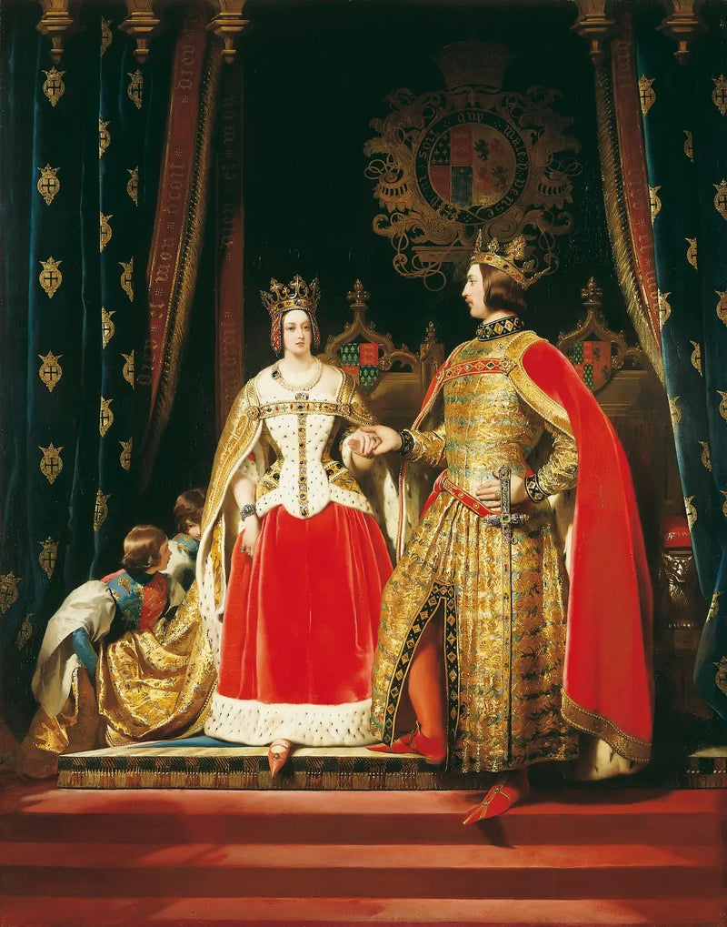 Queen Victoria and Prince Albert at the Costume Ball of May 12, 1842 - Edwin Henry Landseer