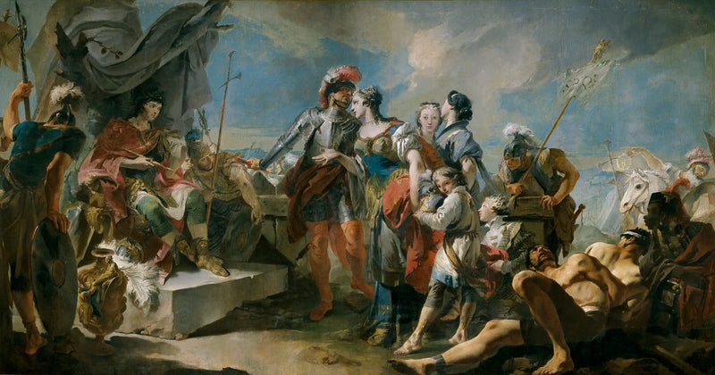 Queen Zenobia before Emperor Aurelian - Giovanni Battista Tiepolo