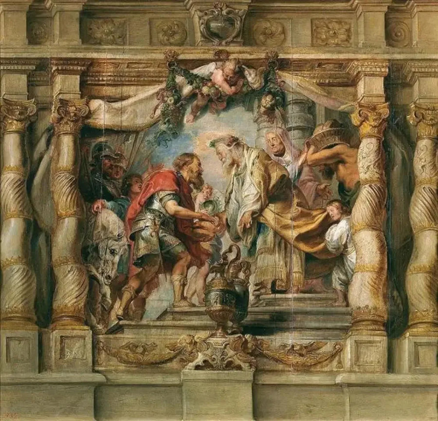 The Encounter of Abraham and Melchizedek - Peter Paul Rubens