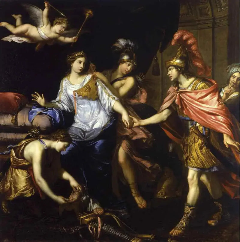 The encounter of Alexandre with the Queen of the Amazons - Pierre Mignard