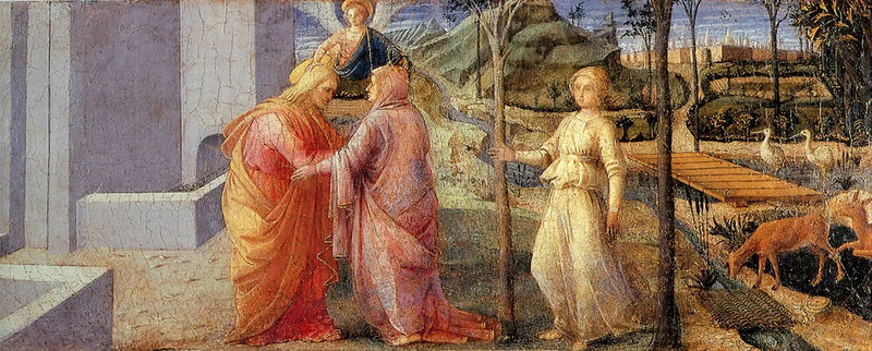 The Rencontre of Anne and Joachim at the Golden Gate - Fra Filippo Lippi
