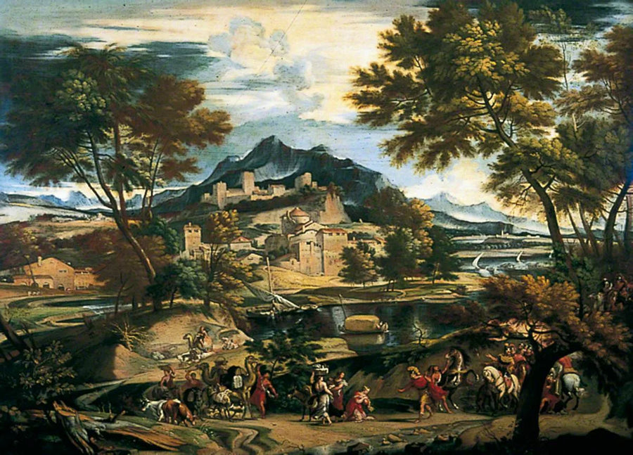 The Rencontre of David and Abigail - Domenichino