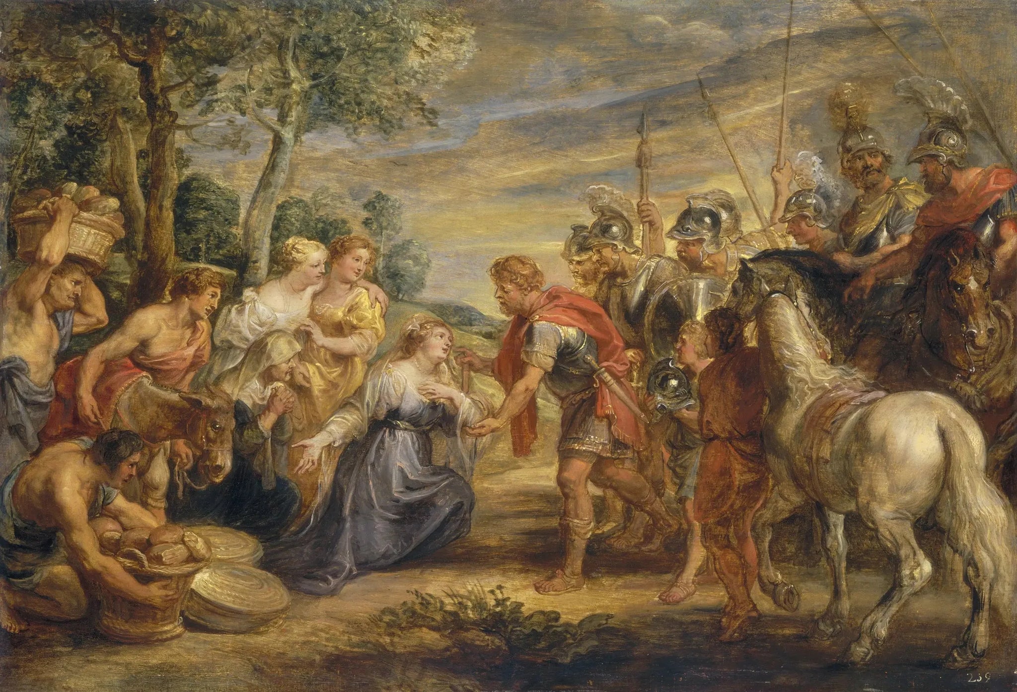 La rencontre de David et Abigaïl - Peter Paul Rubens image 1 reproduction d’œuvre d’art à l’huile