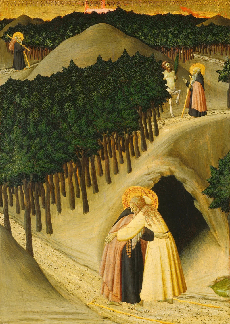 The Rencontre of Saint Antoine and Saint Paul - Master of the Osservanza