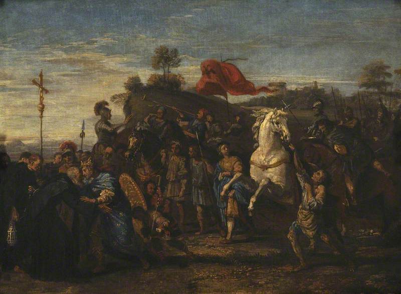The Rencontre of Saint Nil and Emperor Otto III - Domenichino