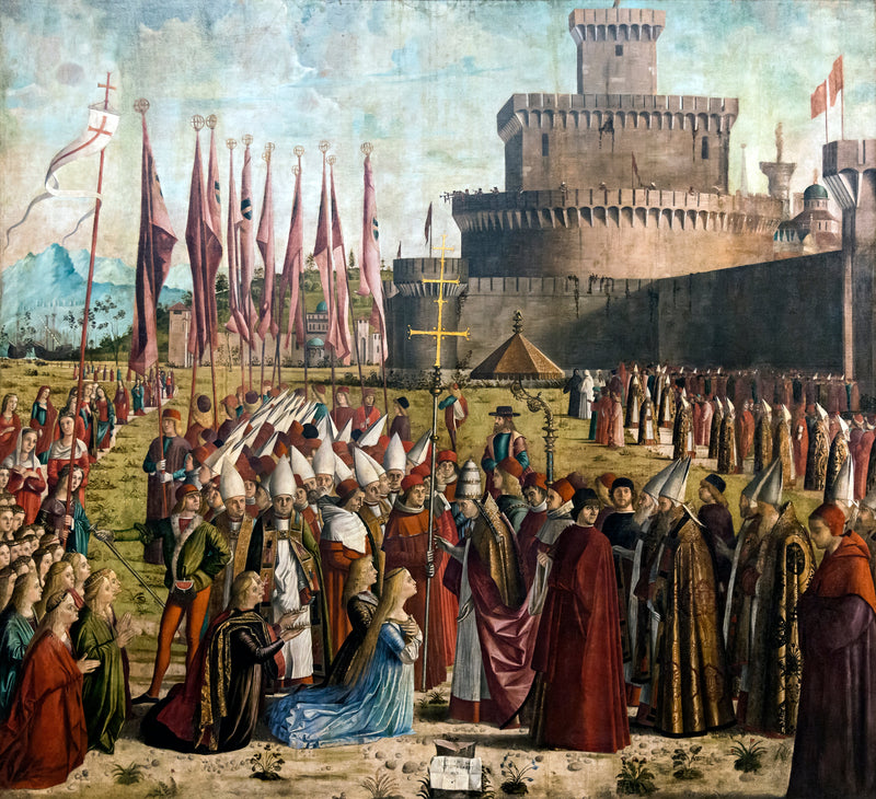 The Encounter of the Pilgrims with Pope Cyriacus - Vittore Carpaccio