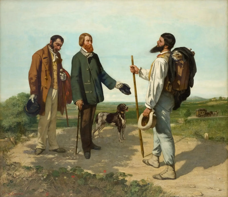The Meeting, or Hello Mr. Courbet - Gustave Courbet