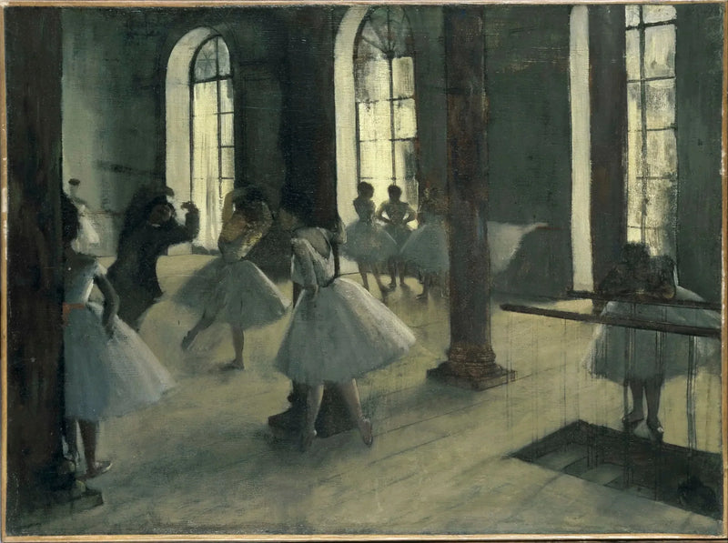 The Rehearsal at the Dance Studio - Edgar Degas