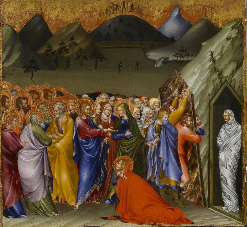 The Resurrection of Lazarus - Giovanni di Paolo