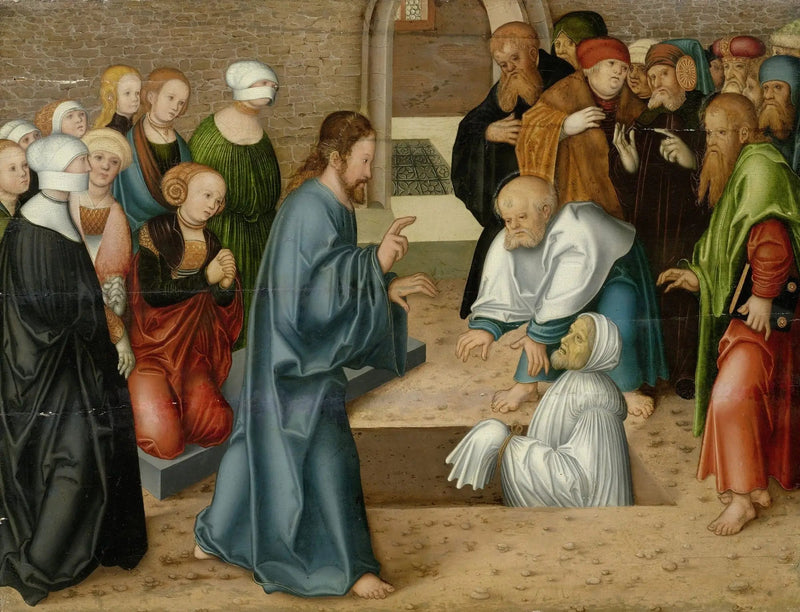 The Resurrection of Lazarus - Lucas Cranach the Elder