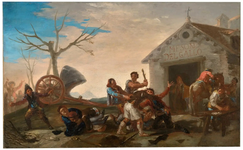 The Quarrel in the Inn of the Rooster - Francisco de Goya