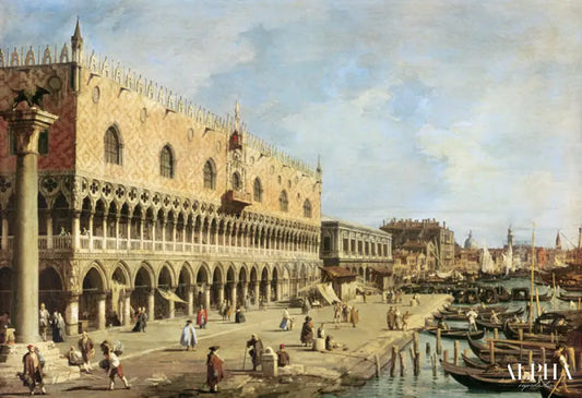 La Riva degli Schiavoni, Venise - Giovanni Antonio Canal - Reproductions de tableaux et peintures haut de gamme