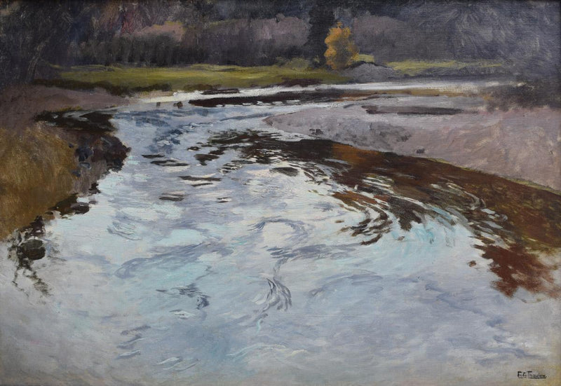 The River at Beaulieu - Frits Thaulow
