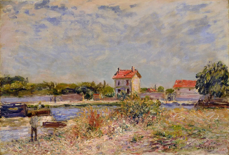The Loing River at Saint-Mammes - Alfred Sisley