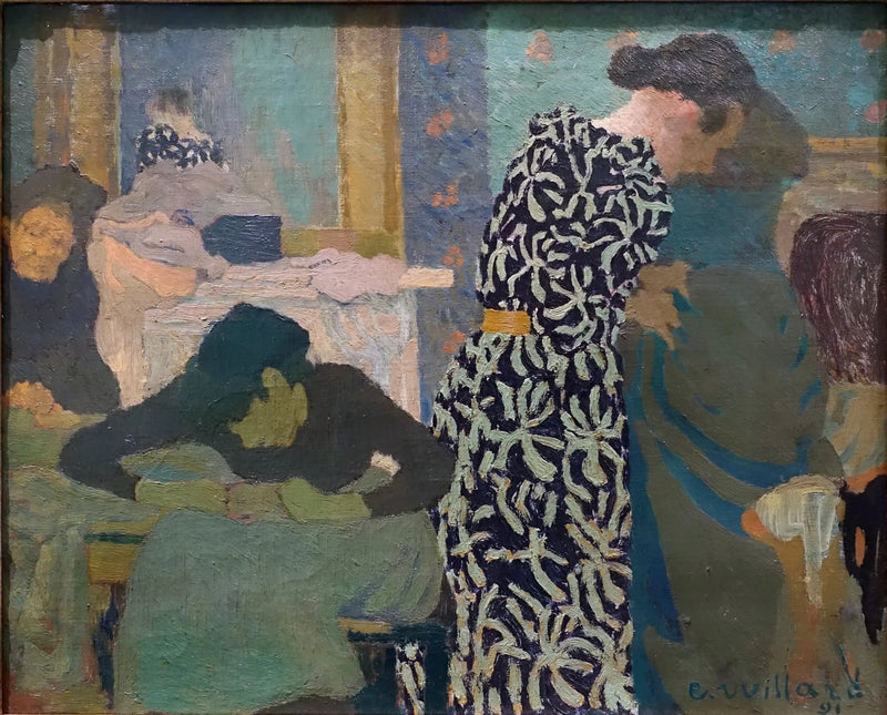 The robe à ramages - Édouard Vuillard