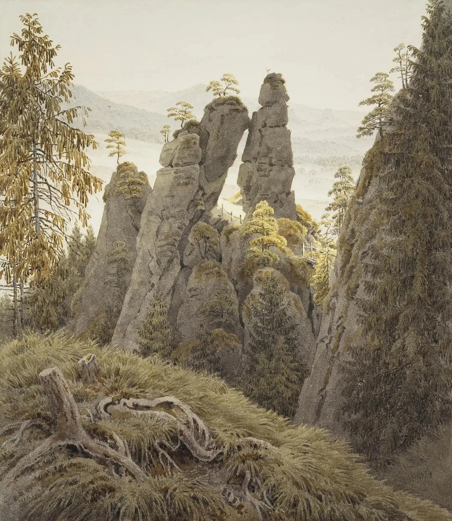 The Rock Door in Neurathen - Caspar David Friedrich