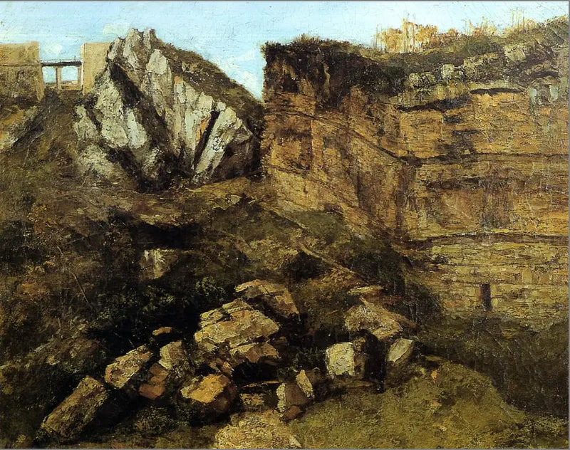 The Rotten Rock - Gustave Courbet