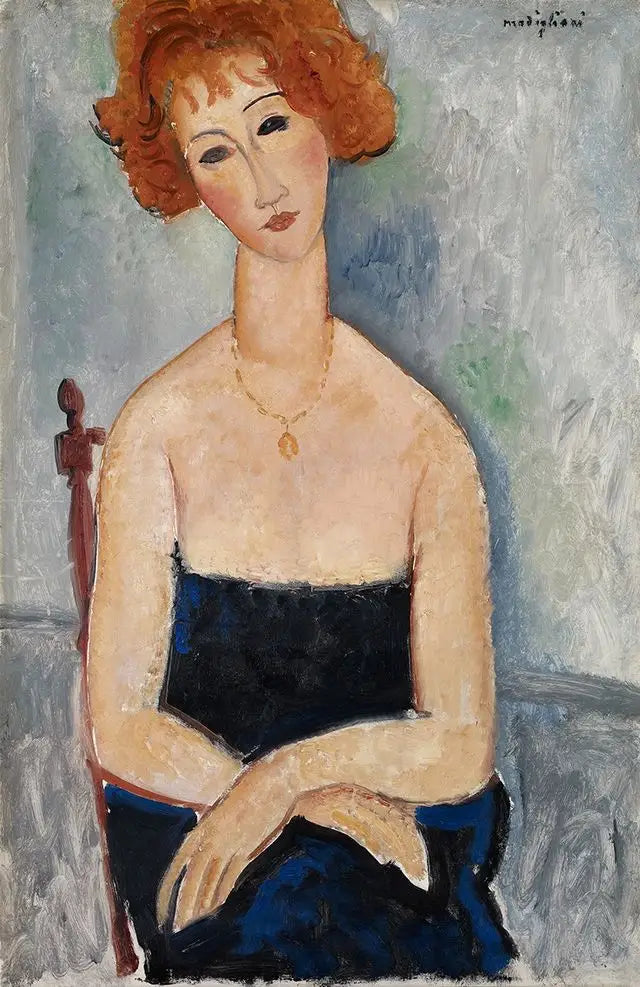 The Redhead with the Pendant - Amedeo Modigliani