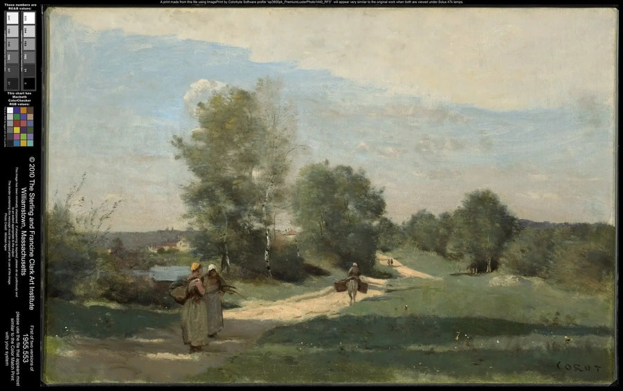 The Road by the Water - Jean-Baptiste Camille Corot