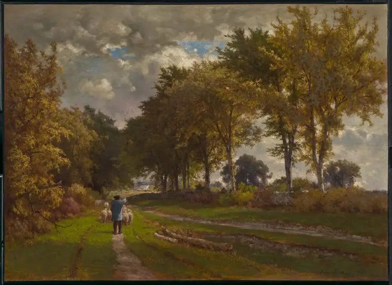 The Farm Road - George Inness