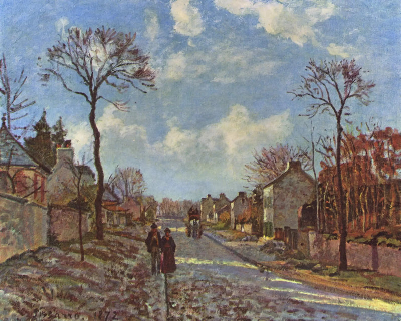 The Road to Louveciennes - Camille Pissarro