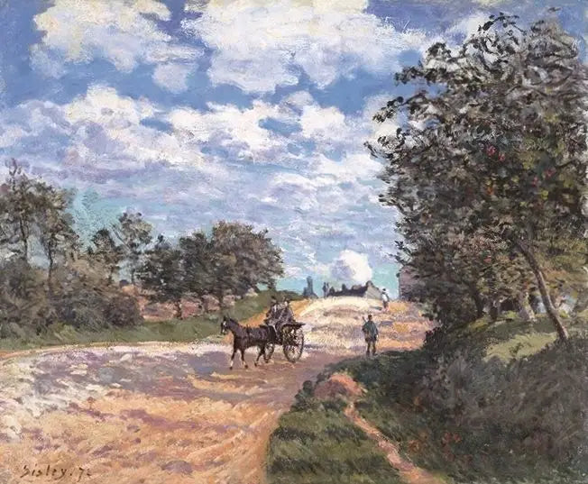 The Road from Mantes to Choisy-le-Roi - Alfred Sisley