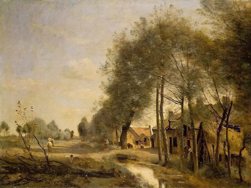 The Road of Sin-le-Noble, near Douai - Jean-Baptiste Camille Corot