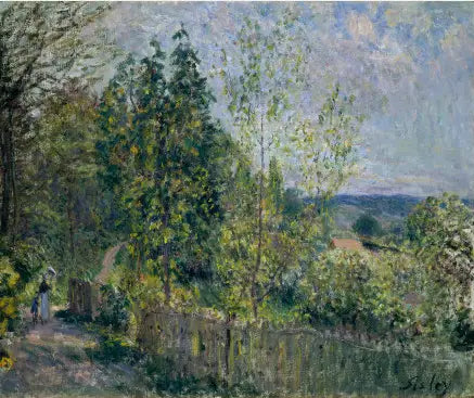 The Wooded Road - Alfred Sisley