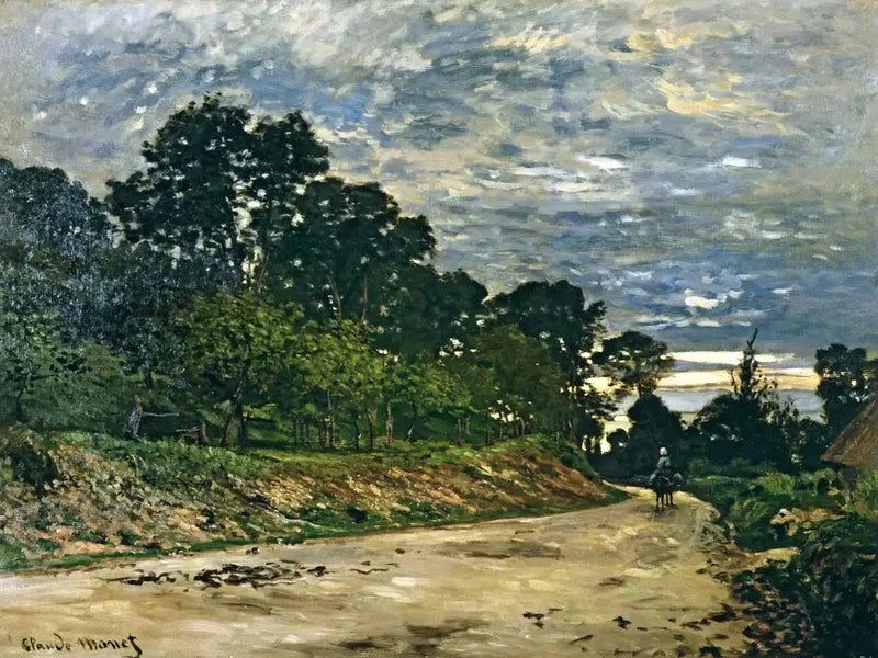 The Road in Front of the Saint-Siméon Farm - Claude Monet