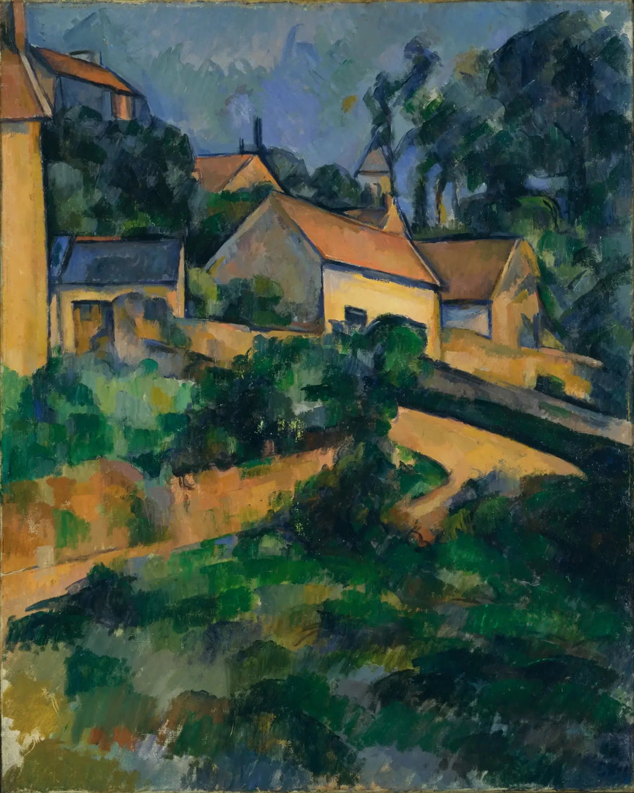 The Winding Road at Montgeroult - Paul Cézanne