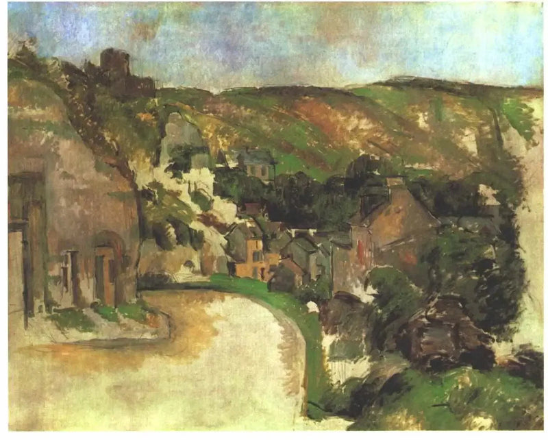The Winding Road at La Roche-Guyon - Paul Cézanne