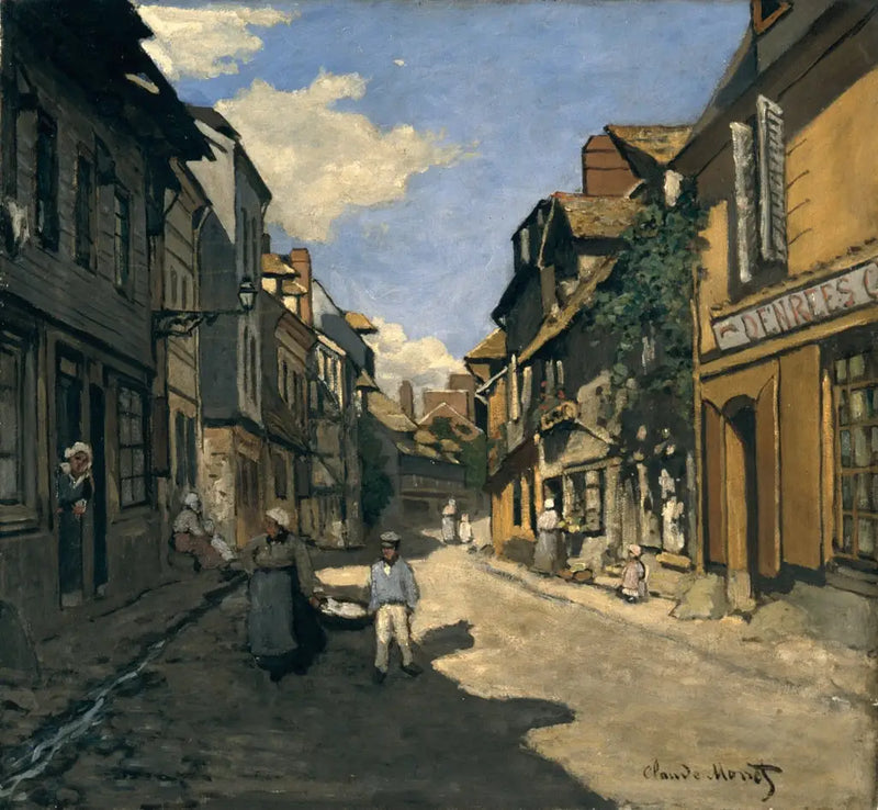 The Rue de la Bavolle in Honfleur - Claude Monet